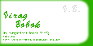 virag bobok business card
