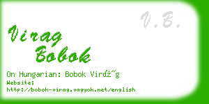 virag bobok business card